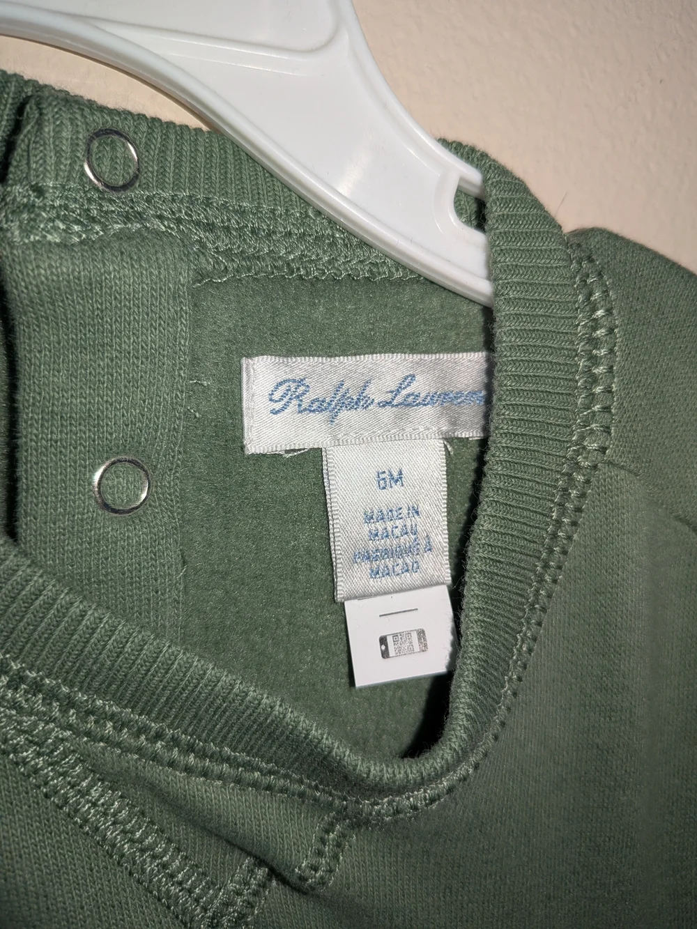 Ralph Lauren Green Bear-Print One-Piece for Kids